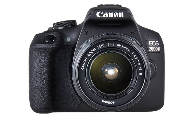 Canon EOS 2000D 18-55 IS II EU26 SLR-kamerasæt, Megapixel 24,1 MP, Billedstabilisator, ISO 12800, Display diagonal 3,0", Wi-Fi, Videooptagelse, APS-C,.