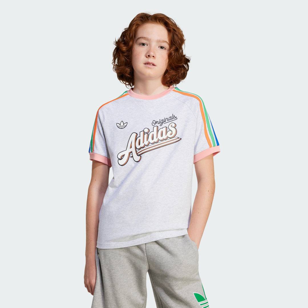 3-Stripes T-Shirt - Light Grey Heather - 128