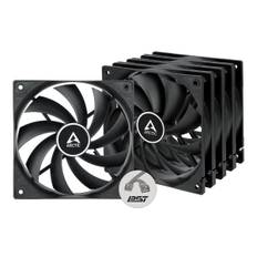 Arctic F12 PWM PST - Value Pack - Gehäuselüfter - 120 mm - Schwarz (Packung mit 5)