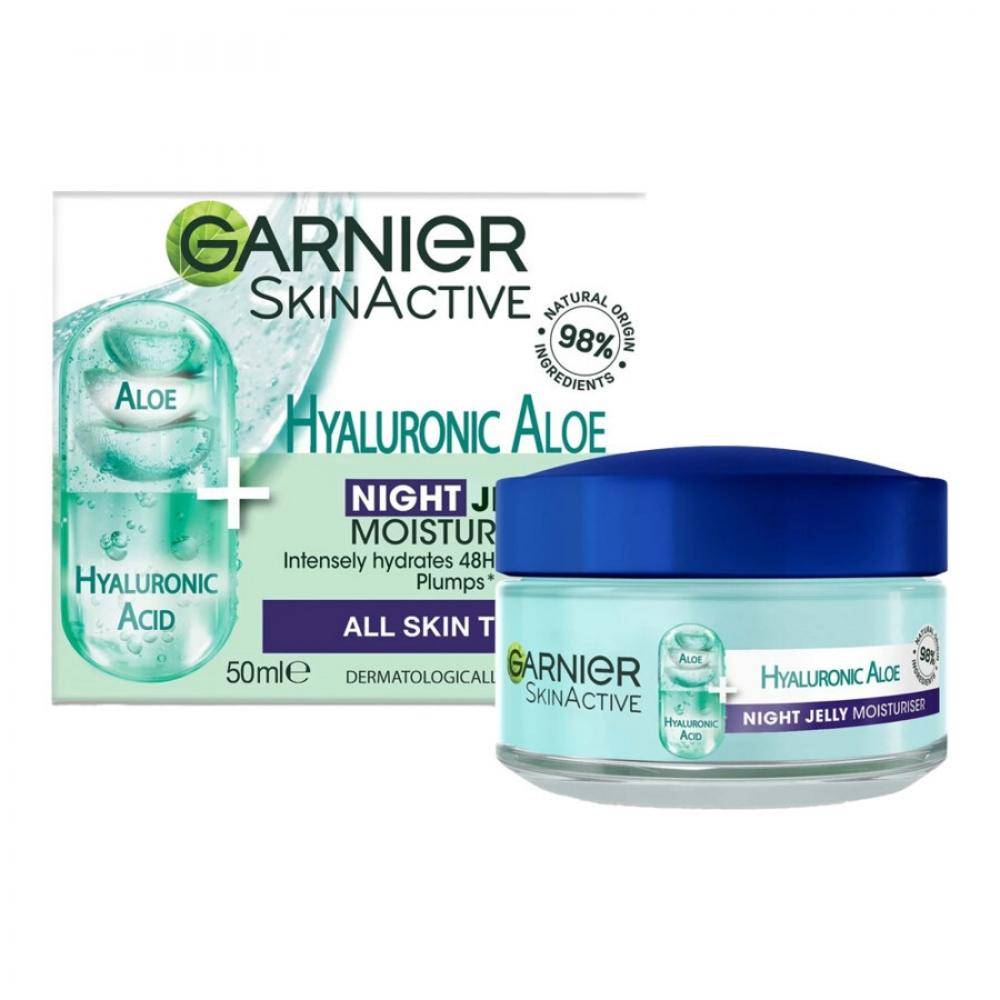 Garnier Ladies Hyaluronic Aloe Night Jelly Moisturiser Liquid 1.69 Oz Skin Care