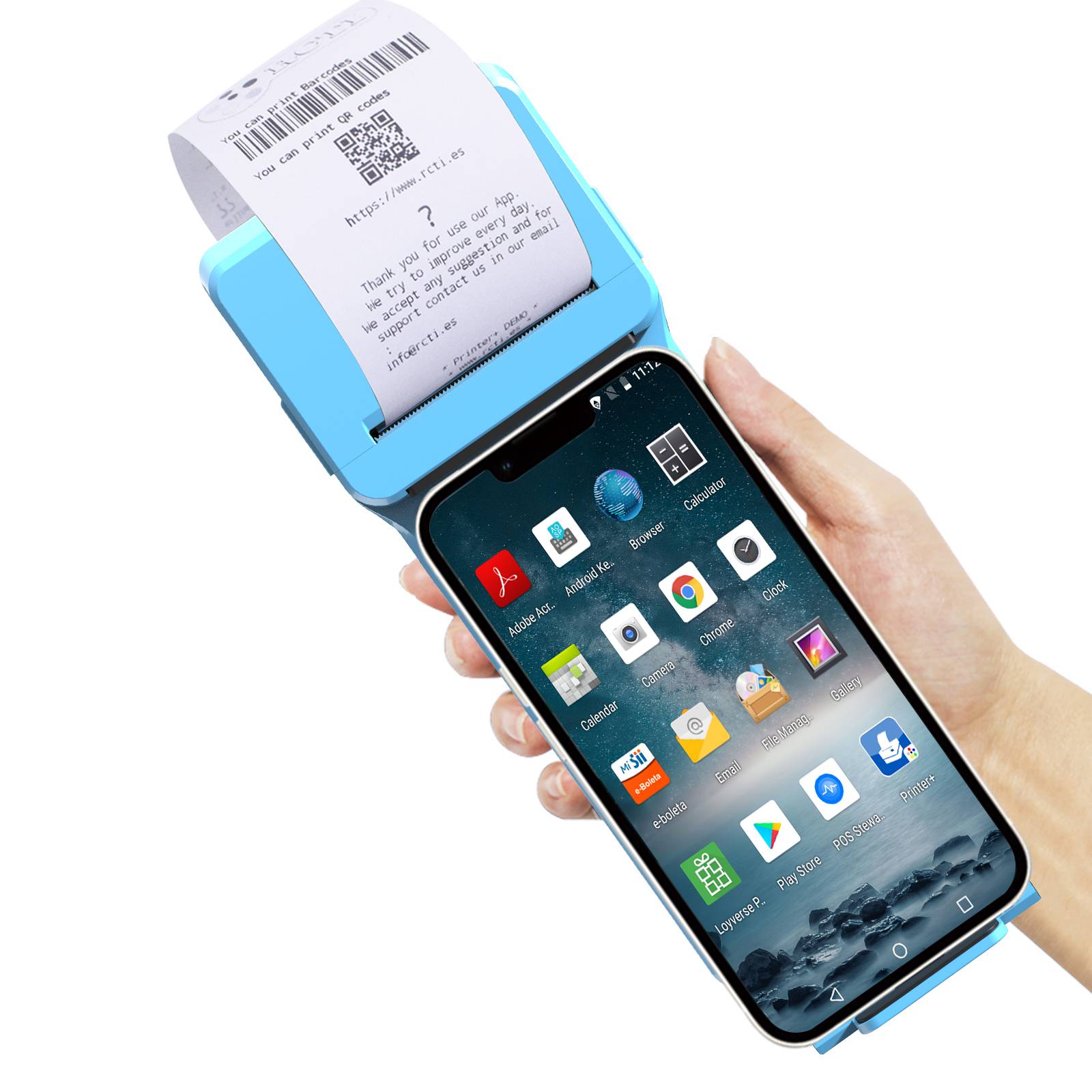 Symcode MJ-Q20 Back Clip wireless BT Barcode Scanner Ttach To Phone With NFC