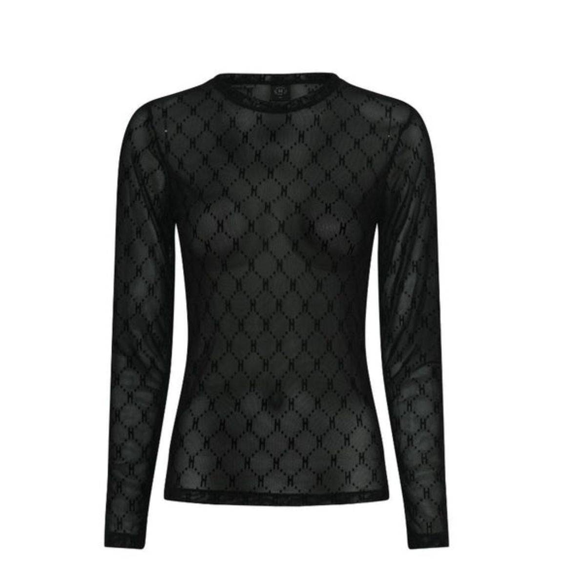 Hype The Detail Mesh Blouse Black - S