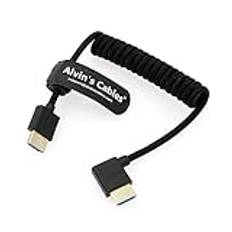 Alvin's Cables 8K 2.1 HDMI höghastighetskabel upprullad flätad kabel för Atomos Ninja V, Portkeys BM5, för Feelworld Monitor, för Canon C300, Z CAM E2, för Sony FS5 | FS7| A7S3-kameror