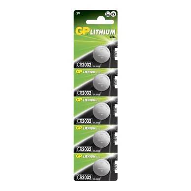 GP CR 2032, litiumbatteri 5-pack