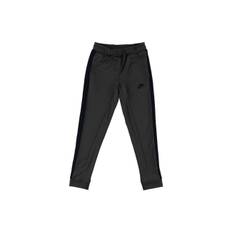 Nike Kids Logo Embroidered Solid Color Elastic Waistband Tapered Knit Sports Pants Kids pants Black AQ9423-021 M