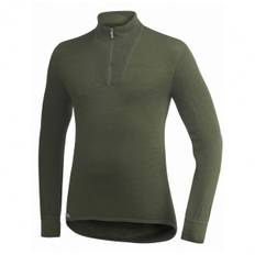 Woolpower Zip Turtleneck 400 Longsleeve størrelse M farve olivengrøn