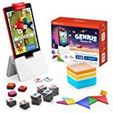 Osmo - Genius Starter Kit för Fire Tablet - 5 pedagogiska inlärningsspel - åldrarna 6-10 - Stavning, matematik, kreativitet och mer - STEM Toy ( Osmo Fire Tablet Base ingår - Amazon Exclusive)