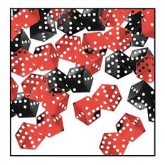Casino fest konfetti terninger