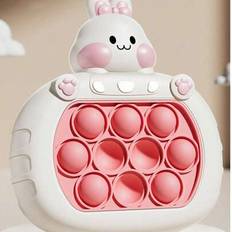 Pop Push Game Toy, Quick Fast Push Pop Puzzle Handheld Game Light Up Fidget Toy, Pop Bubble Sensory Toys Jul Födelsedagspresenter - Rosa (En-Storlek,blå,ROSA,ANKA,RÖD,GRÖN,brun)