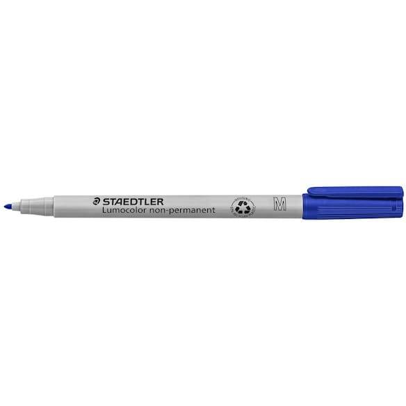 OH-Penna Staedtler Lumocolor Blå, medium, vattenlöslig, 10st 10st