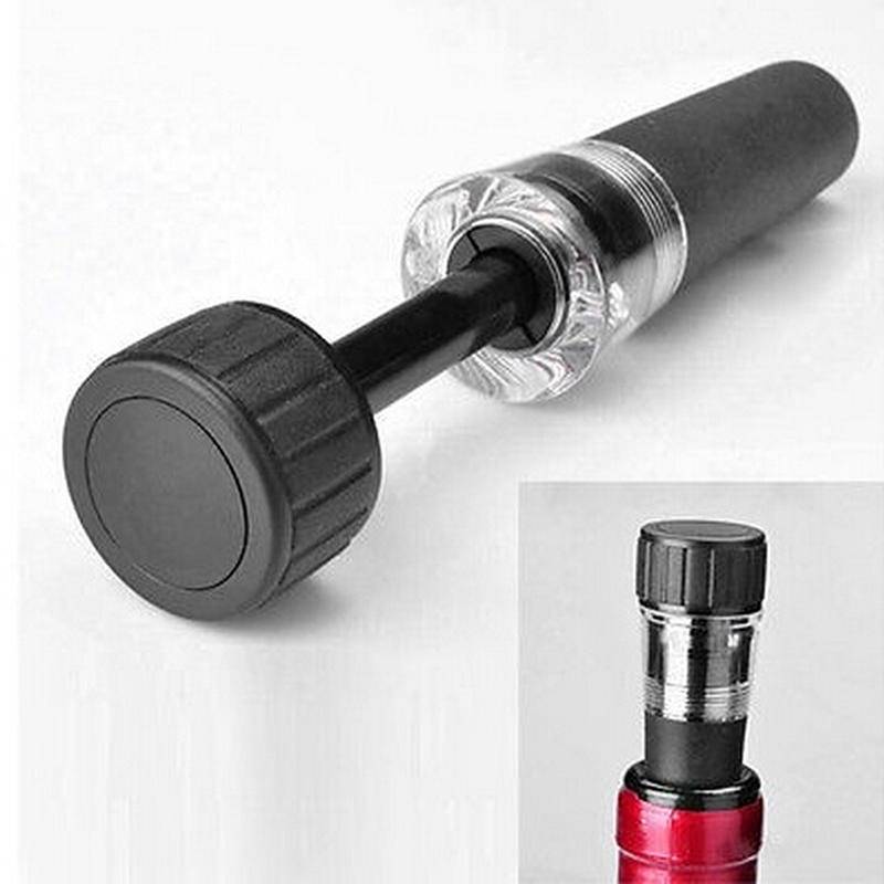 Champagne Vakuum Vinflaska Fräscha propp Preserver Air Pump Sealer Plug