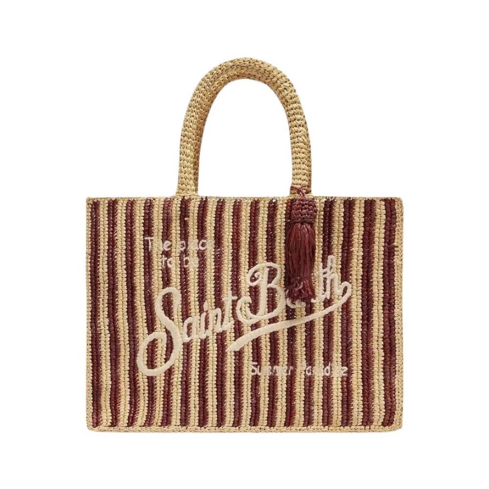 MC2 Saint Barth Colette Raffia Stripes Mini V - Tasker - unisex - Flerfarvet - ONE SIZE -
