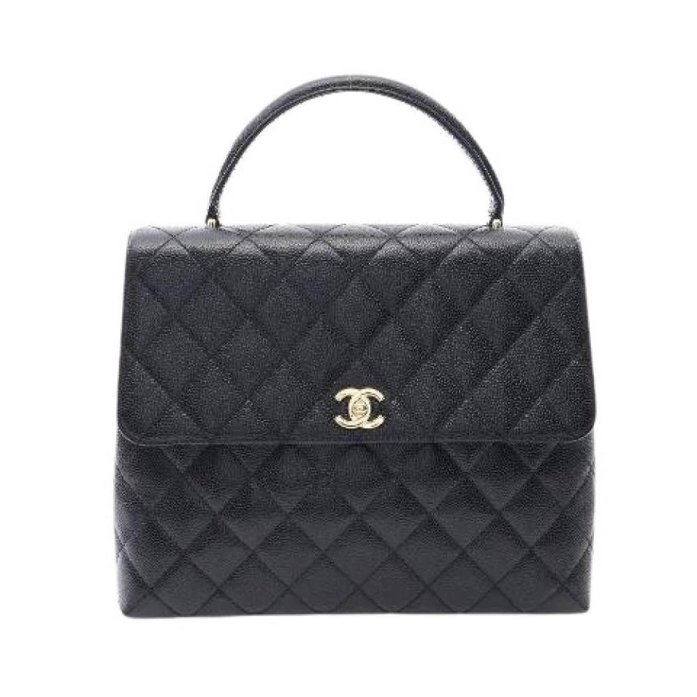 Chanel Vintage Pre-owned Matelasse Grained Calf Handbag - Vintage - unisex - Sort - ONE SIZE - Uld