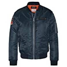 Schott NYC Airvintrs Bomber Badges Schott Jacket Mixed, Marin, XL