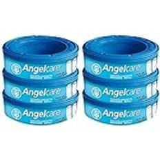 Angelcare 2320 Refill Cassette Plus 2017 (pack of 6) & Pampers Windeln Größe 7 (15kg+) Baby-Dry, Extra Large, MONATSBOX, bis zu 12 Stunden Rundum-Auslaufschutz, (1er Pack) 132 Stück