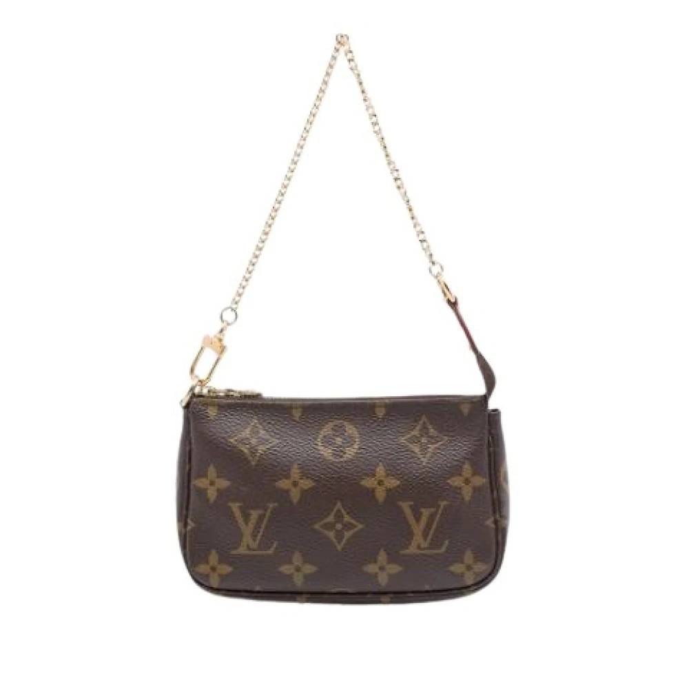 Louis Vuitton Vintage Pre-owned Mini Pochette Accessoires - Vintage - Dame - Brun - ONE SIZE - Uld