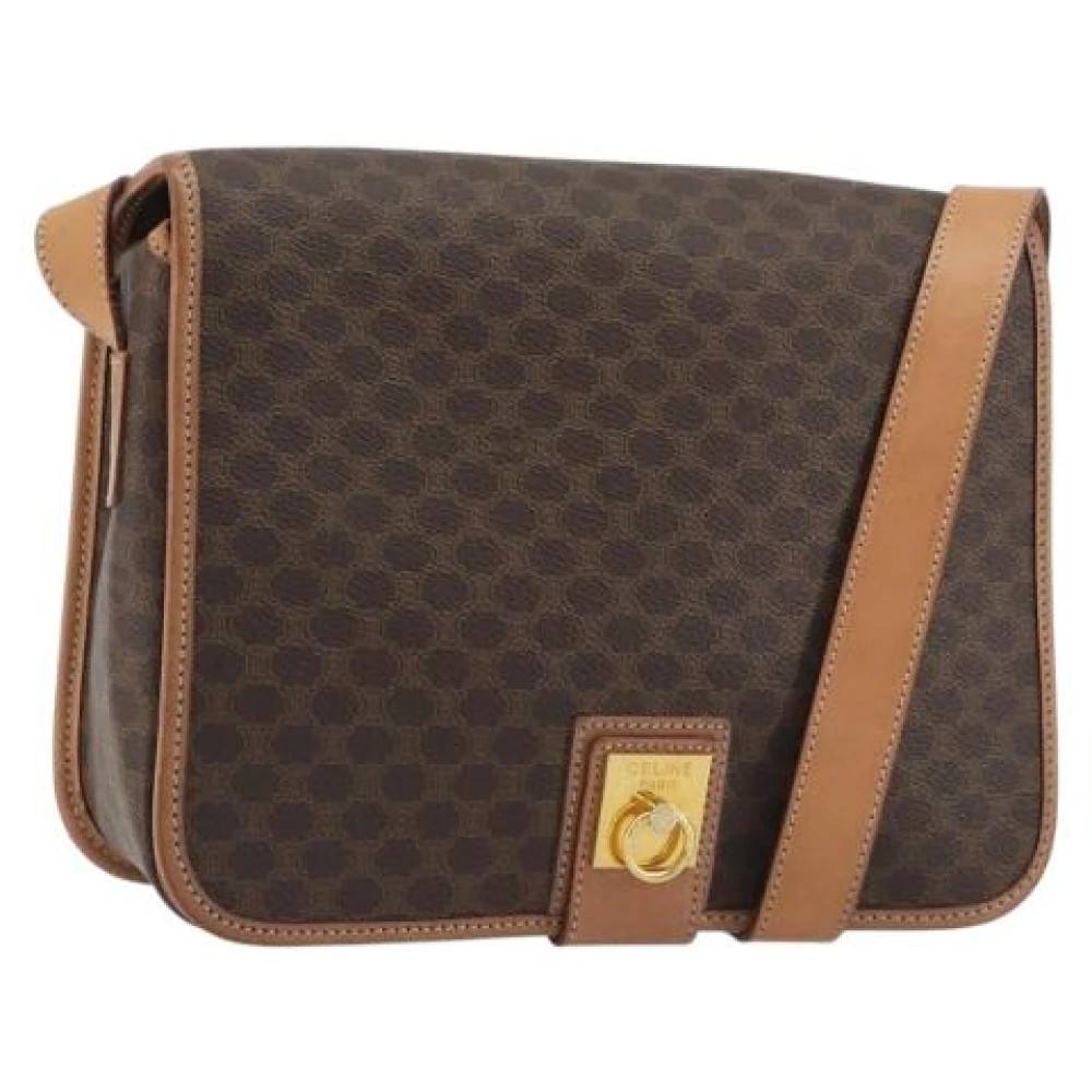 Celine Vintage - Pre-owned Macadam Canvas Axelremsväska Vintage - unisex - ONE Size - Läder