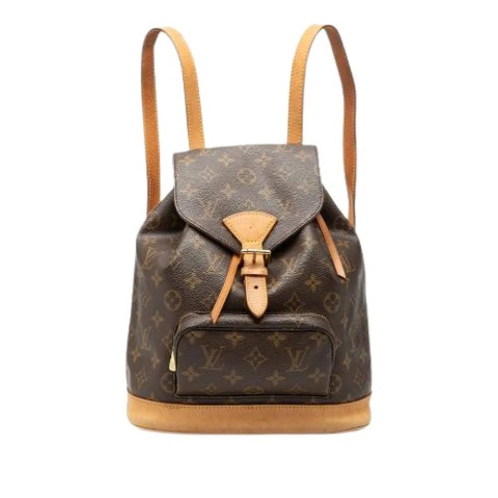 Louis Vuitton Vintage Pre-owned Montsouris PM Rygsæk - Vintage - Dame - Brun - ONE SIZE - Uld