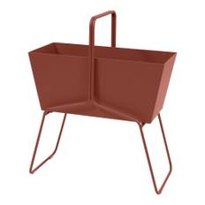 Fermob - Basket Planter High Red Ochre 20 - Blomsterkasser - Fabio Meliota - RØD