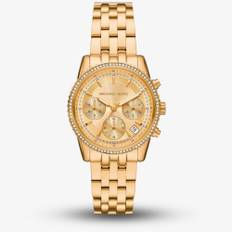 Michael Kors Ladies Ritz Gold Chronograph Watch MK7530