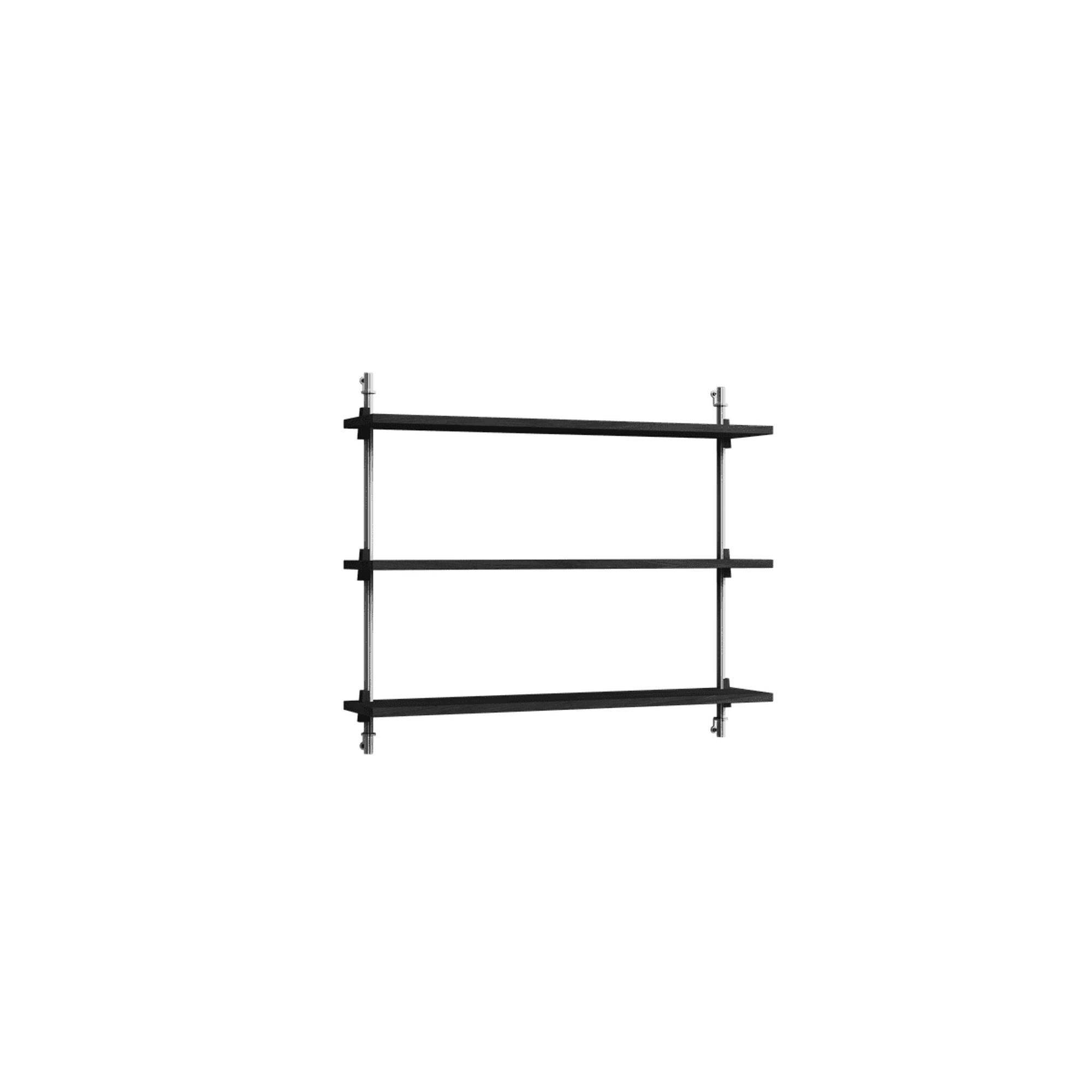 Shelving Vægreol Lille Sort/Rustfri Stål.