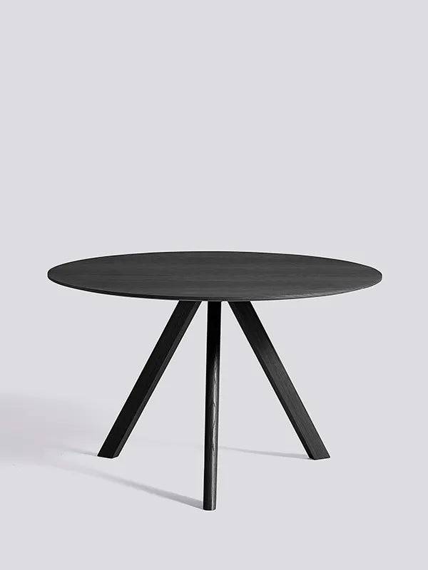Copenhague CPH20 Bord, Ø120 cm fra Hay Sortbejdset eg / Sortbejdset eg - Jacobsen Plus