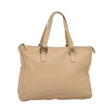 Fendi Vintage, Pre-owned, Dam, ONE Size, Läder, Förägda lädertoteväska med toppdragkedja och dubbla handtag