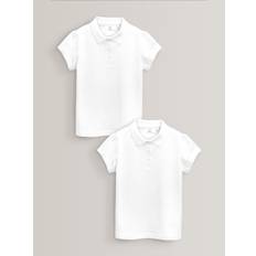 Next White Regular Fit 2 Pack 100% Cotton Short Sleeve Polo Shirts (3-16yrs) - 3 Years (98cm)