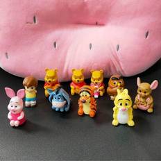 10 st tecknad Nalle Puh actionfigur leksak Puh Björnen Tigern Ior Nasse actionfigur dockor leksakspresenter, figurin, skrivbordsprydnad, docka - Multifärgad (En-Storlek)