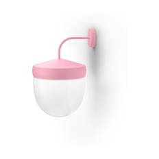 Noon Pan vägglampa frostad 30 cm Rosa