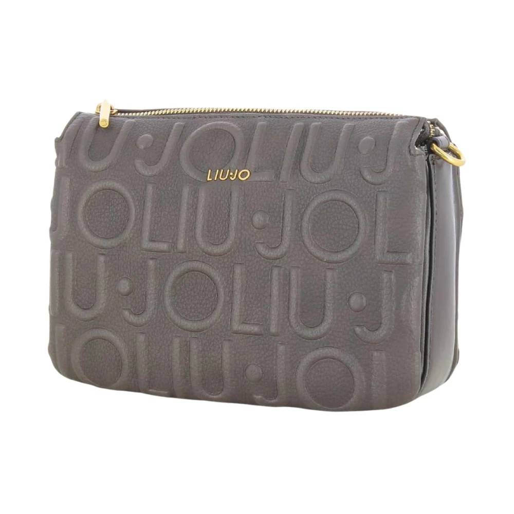 Liu Jo Logo-bogstaver Skuldertaske - Tasker - Dame - Brun - ONE SIZE - Uld