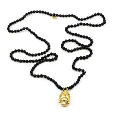 7EAST - Buddha Halsband Agat Guld