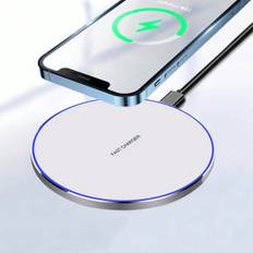 Wireless Charger Pad Stand Compatible With Iphone 15 14 13 12 11 X 8 XR XS Samsung S22 S21 Xiaomi Phone Chargers 15W Fast Charging Dock Station