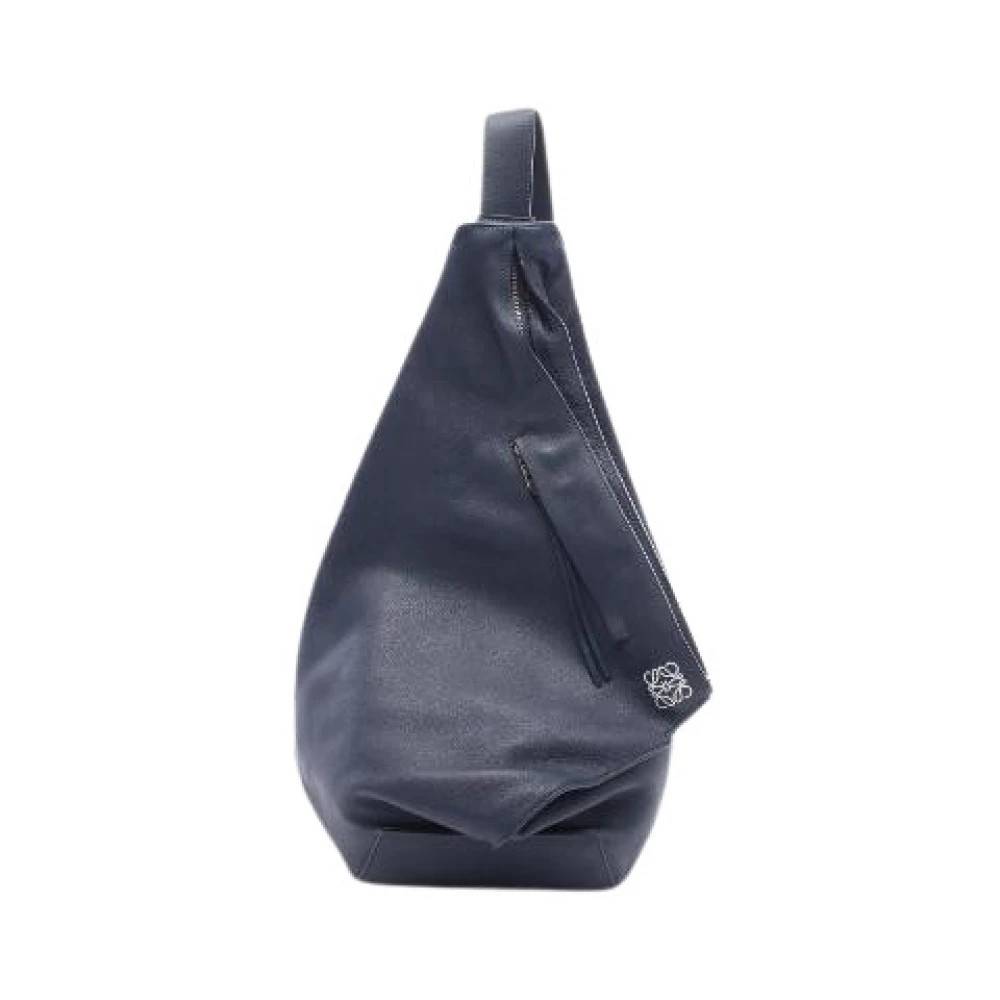 Loewe Pre-owned Pre-owned Anton læder bumbag - Vintage - Herre - Blå - ONE SIZE - Læder