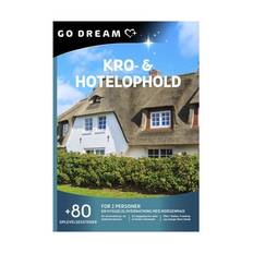 GO DREAM Gavekort - Kro- og Hotelophold - For 2 personer - Vælg mellem +80 oplevelsessteder