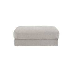 Reno fotpall hailey shell S - Grå (B: 112 x D: 60 x H: 46 cm / Sitthöjd: 41 cm)