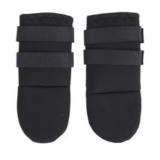 2pcs Rubber Paw Protector Anti Slip Waterproof Dog Boots Adjustable Dog Foot Cover Soft Dog Shoes S(for 2-4kg)