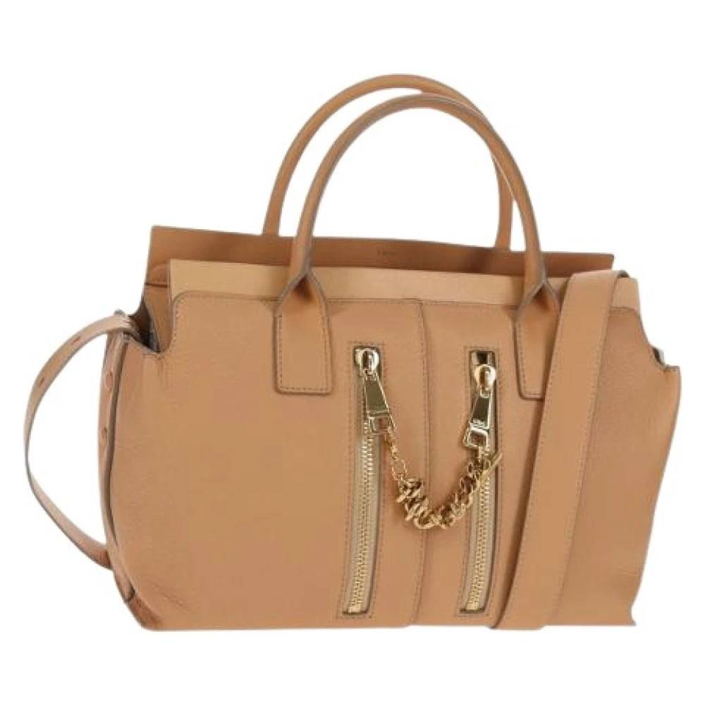 Chloé Pre-owned Pre-owned Håndtaske - Vintage - Dame - Beige - ONE SIZE - Uld