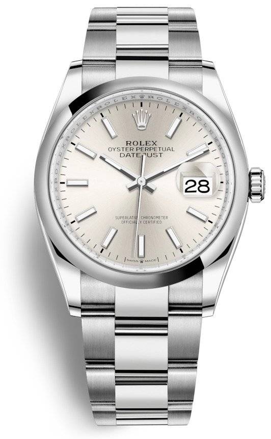 Rolex Herrklocka 126200-0002 Datejust 36 Silverfärgad/Stål Ø36 mm