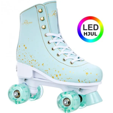 Raven Noa LED-hjul Side-by-Side Rulleskøjte Mint - Justerbar over hele 4 Sko-numre! Str. 35-38