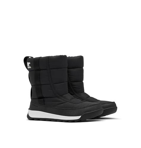 Sorel Whitney 2 Puffy Mid WP unisex – barn Snökängor, Black, 37 EU