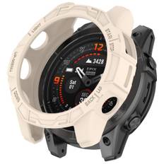 Garmin Fenix 7S / 7S Pro / Epix Pro 42mm cover til ur-ramme - Beige