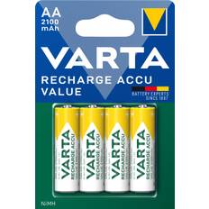 VARTA - Recharge Charge Accu Value AA 2100mAh 4 Pack