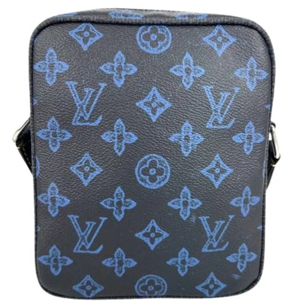 Louis Vuitton Vintage Pre-owned Pochette Skuldertaske - Vintage - Herre - Blå - ONE SIZE - Uld
