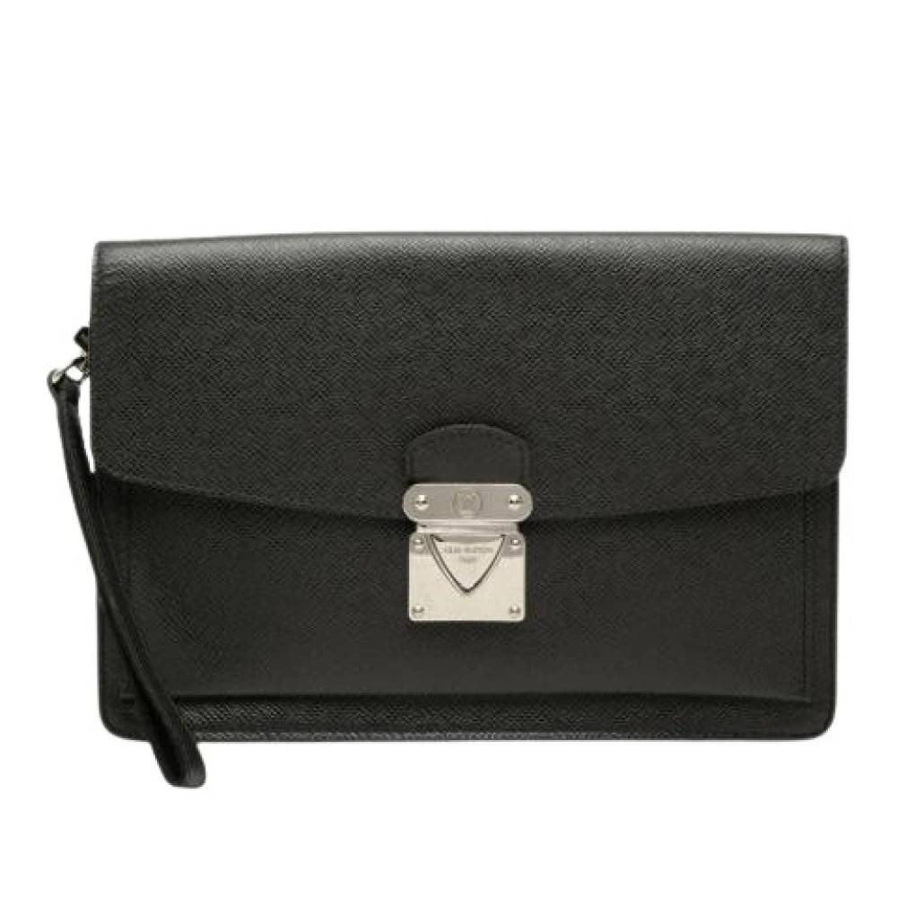 Louis Vuitton Vintage Pre-owned Belaia Clutch - Vintage - Dame - Sort - ONE SIZE - Læder