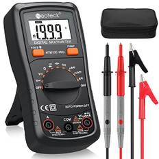Neoteck automatisk räckvidd digital multimeter AC/DC spänningsströmmotstånd multitestare voltmeter ammeter ommeter amperemätare med bakgrundsbelyst LCD för skollaboratorium fabrik och sociala