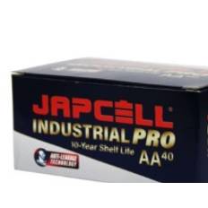 Japcell batteri 1,5V - AA industrial pro - förpackning med 40 stycken