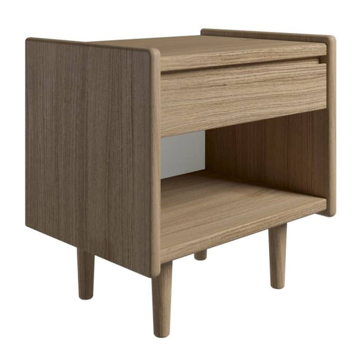 Kaagaard Sengebord 218047 80x47 Sort, Sokkel