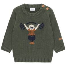 Hust & Claire - Organic HCPilou striktrøje - Grøn - str. 18 mdr/86 cm