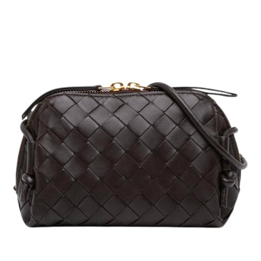 Bottega Veneta Vintage Pre-owned Mini Loop - Vintage - Dame - Brun - ONE SIZE - Uld